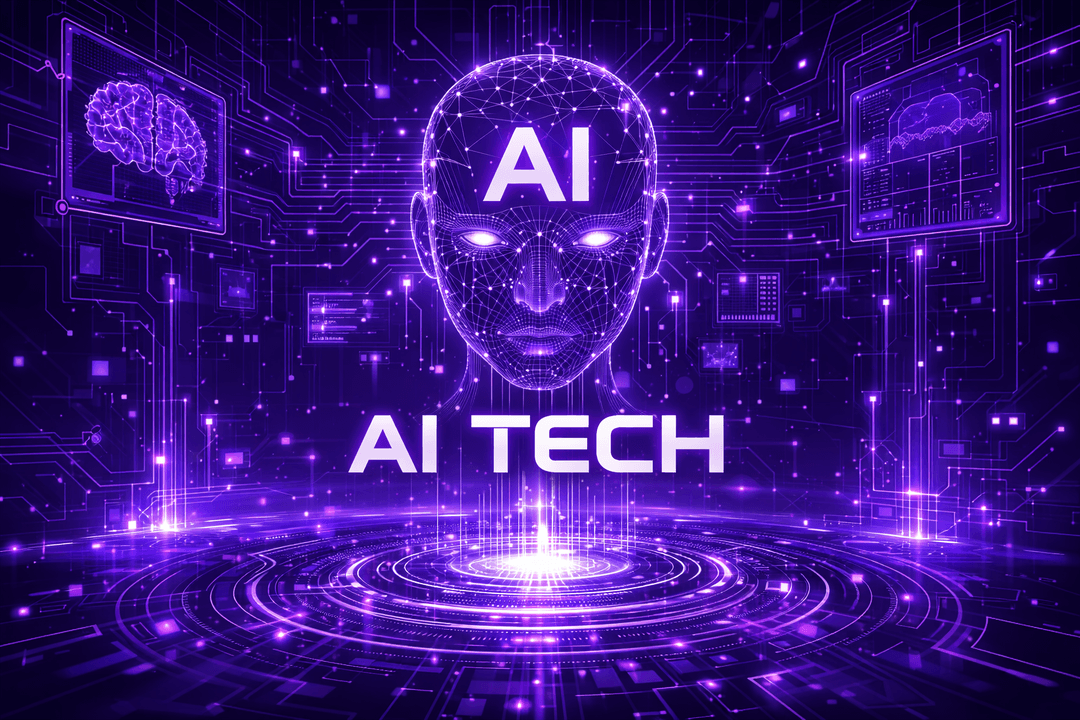 AI robot illustration showcasing So Efforts Solution's digital expertise